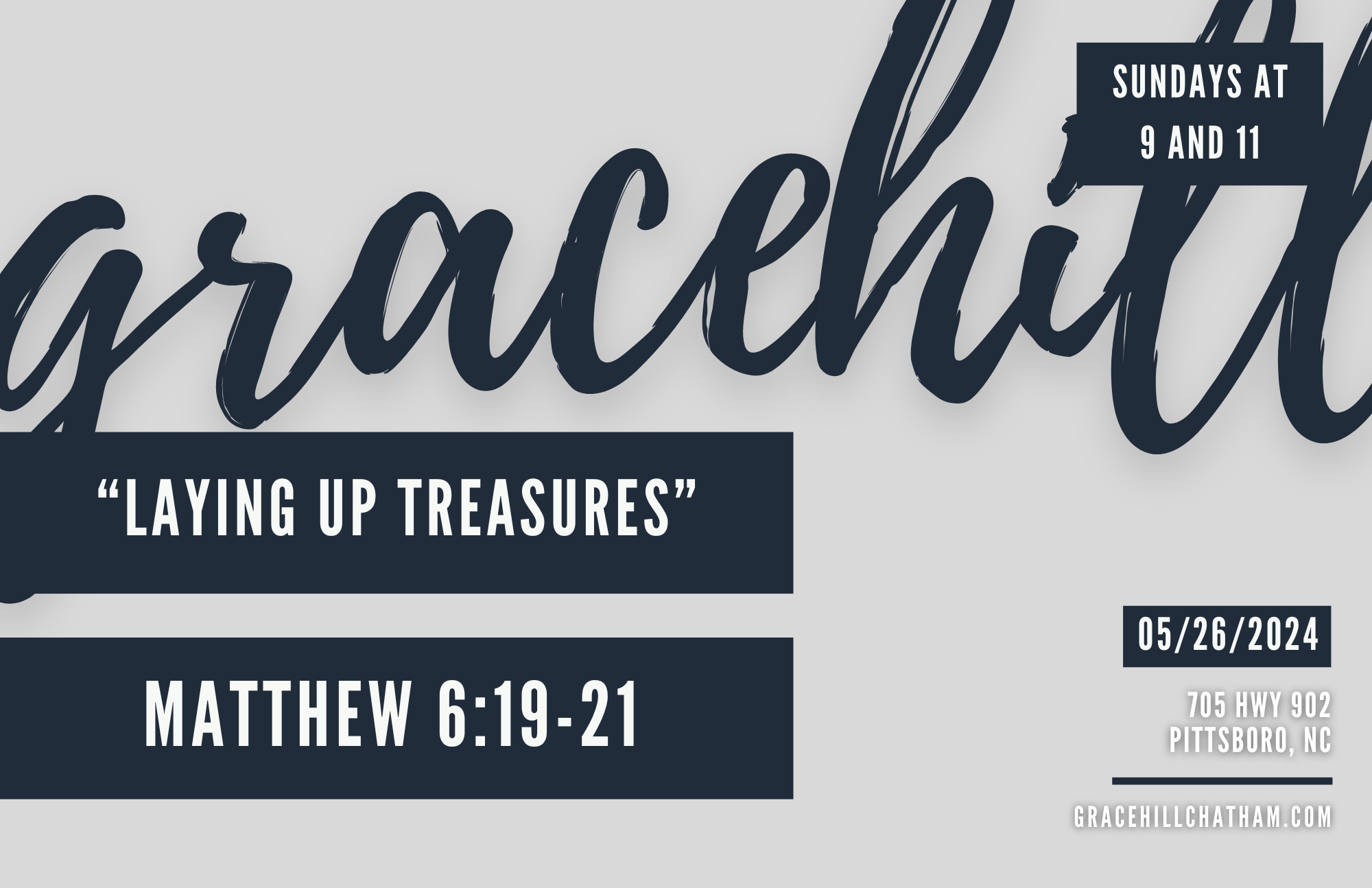 Laying Up Treasures