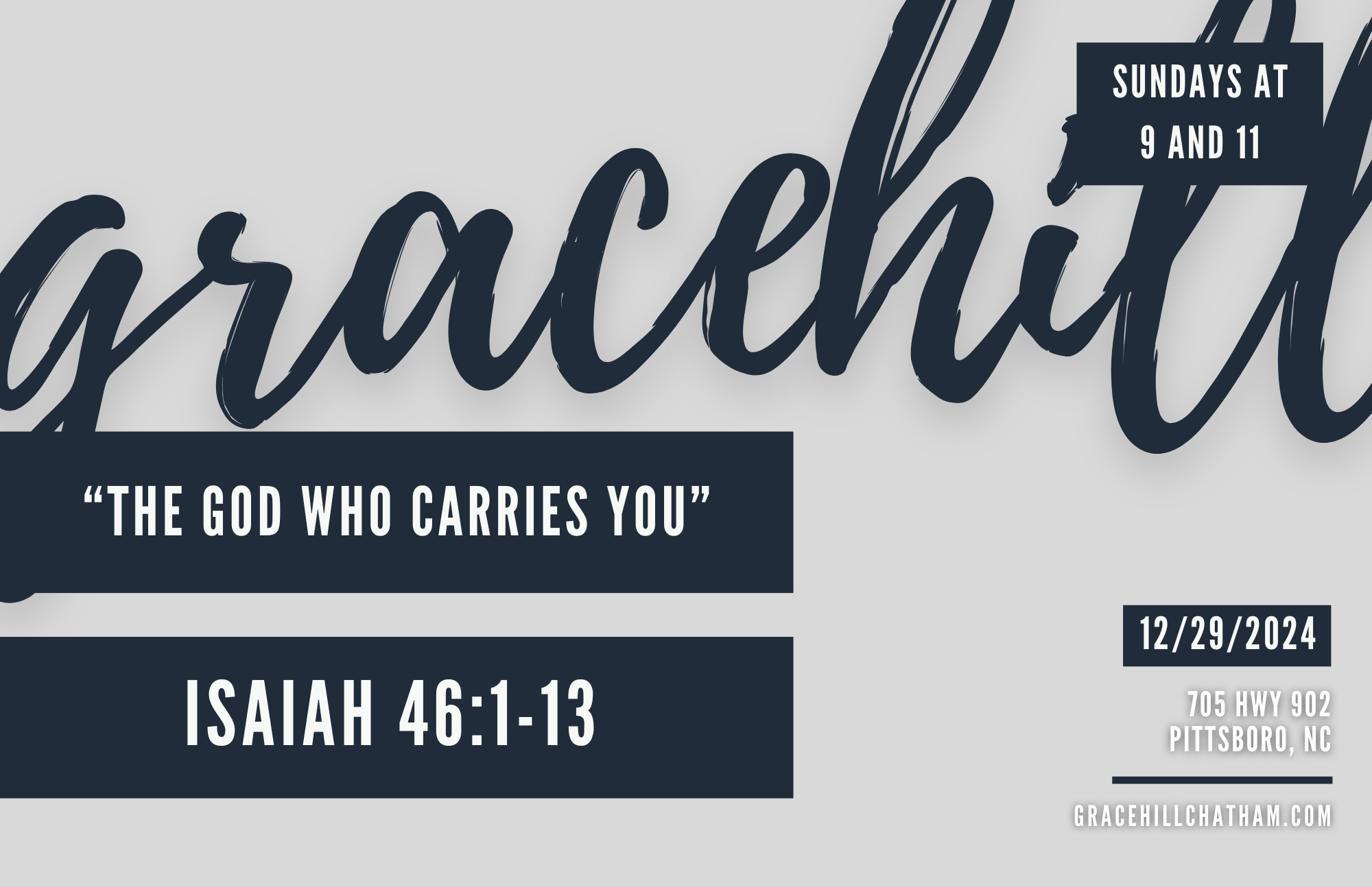 The God Who Carries You