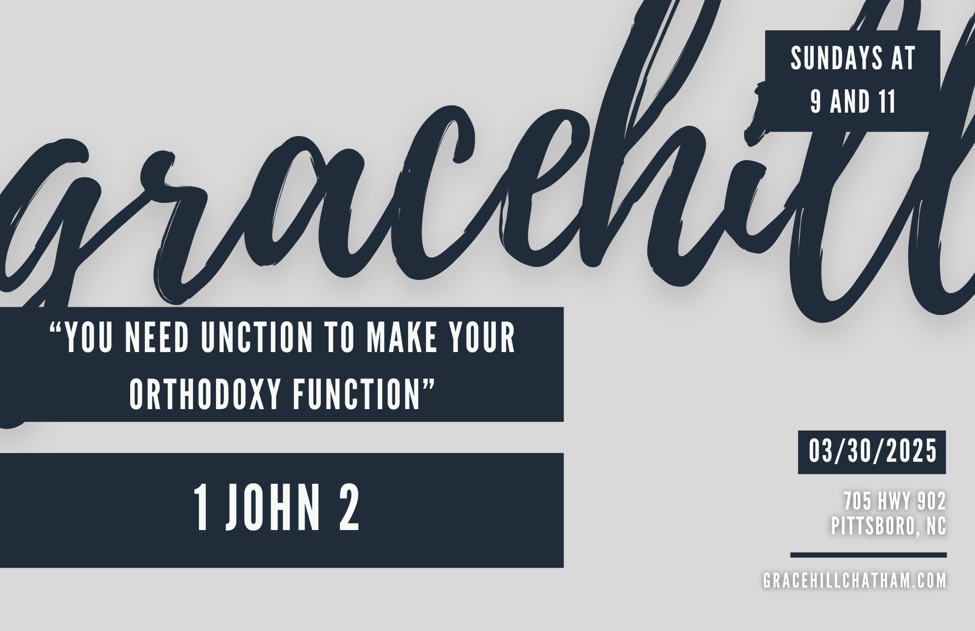 You Need Unction to Make Your Orthodoxy Function