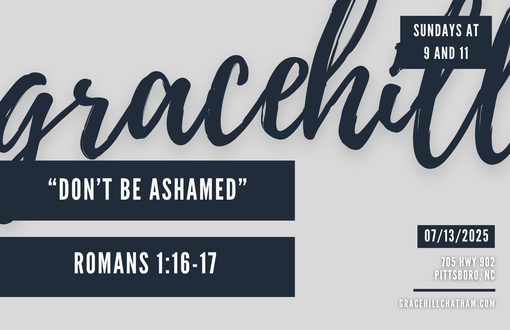 Don’t Be Ashamed