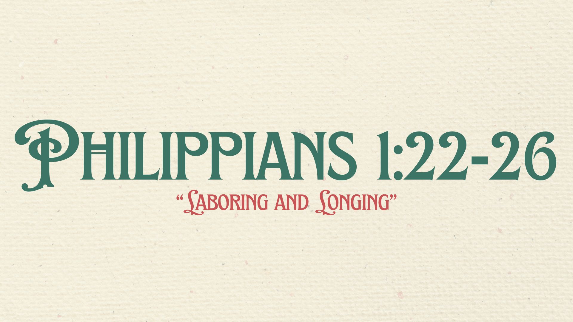 Laboring and Longing