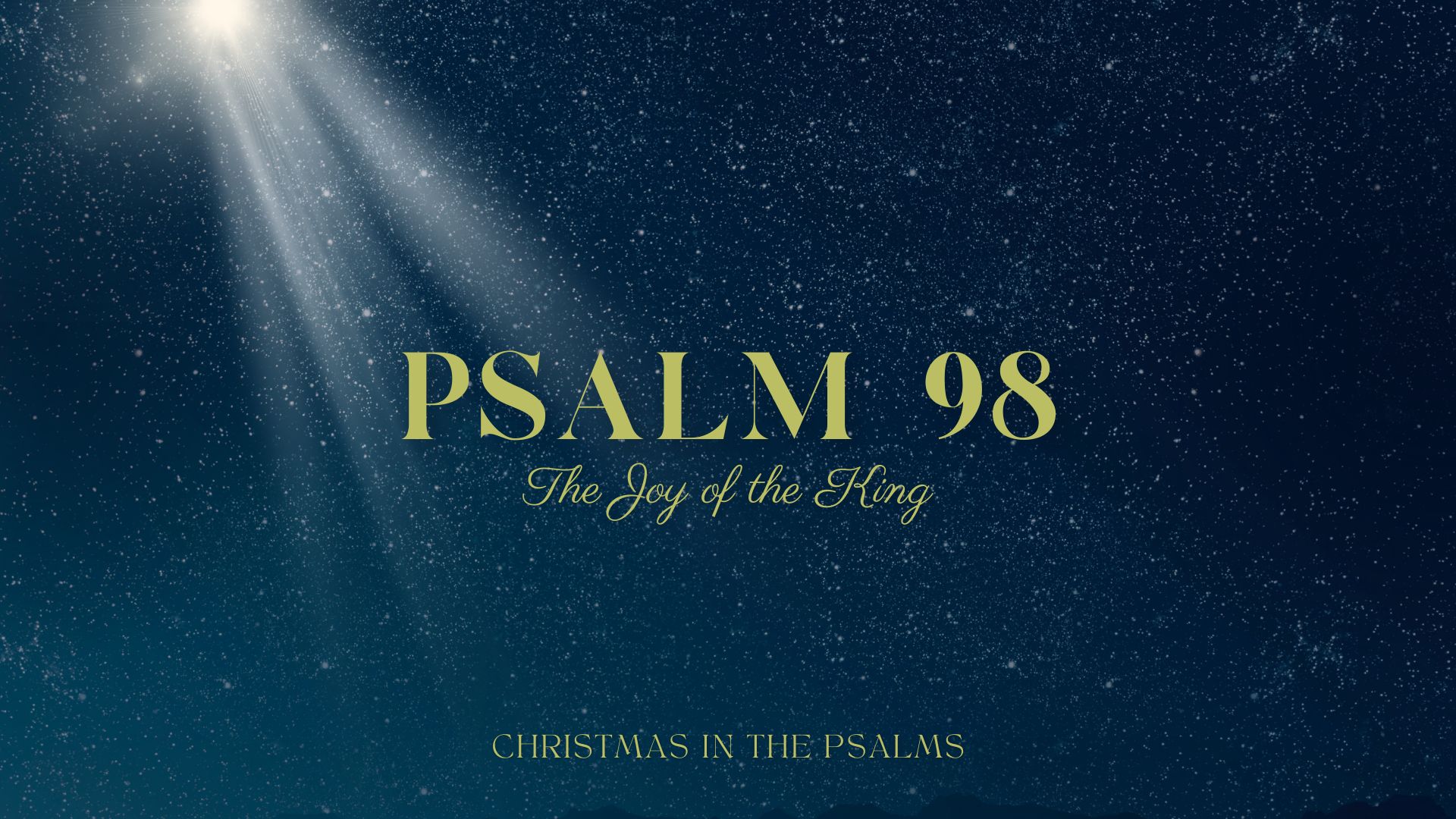 The Joy of the King