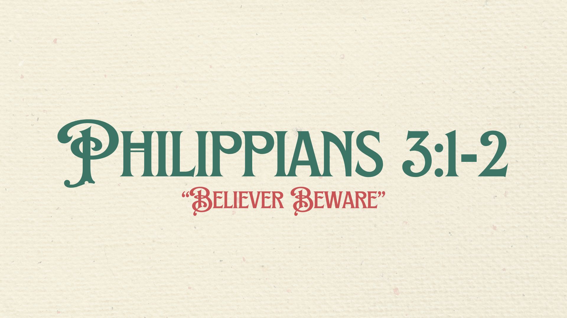 Believer, Beware