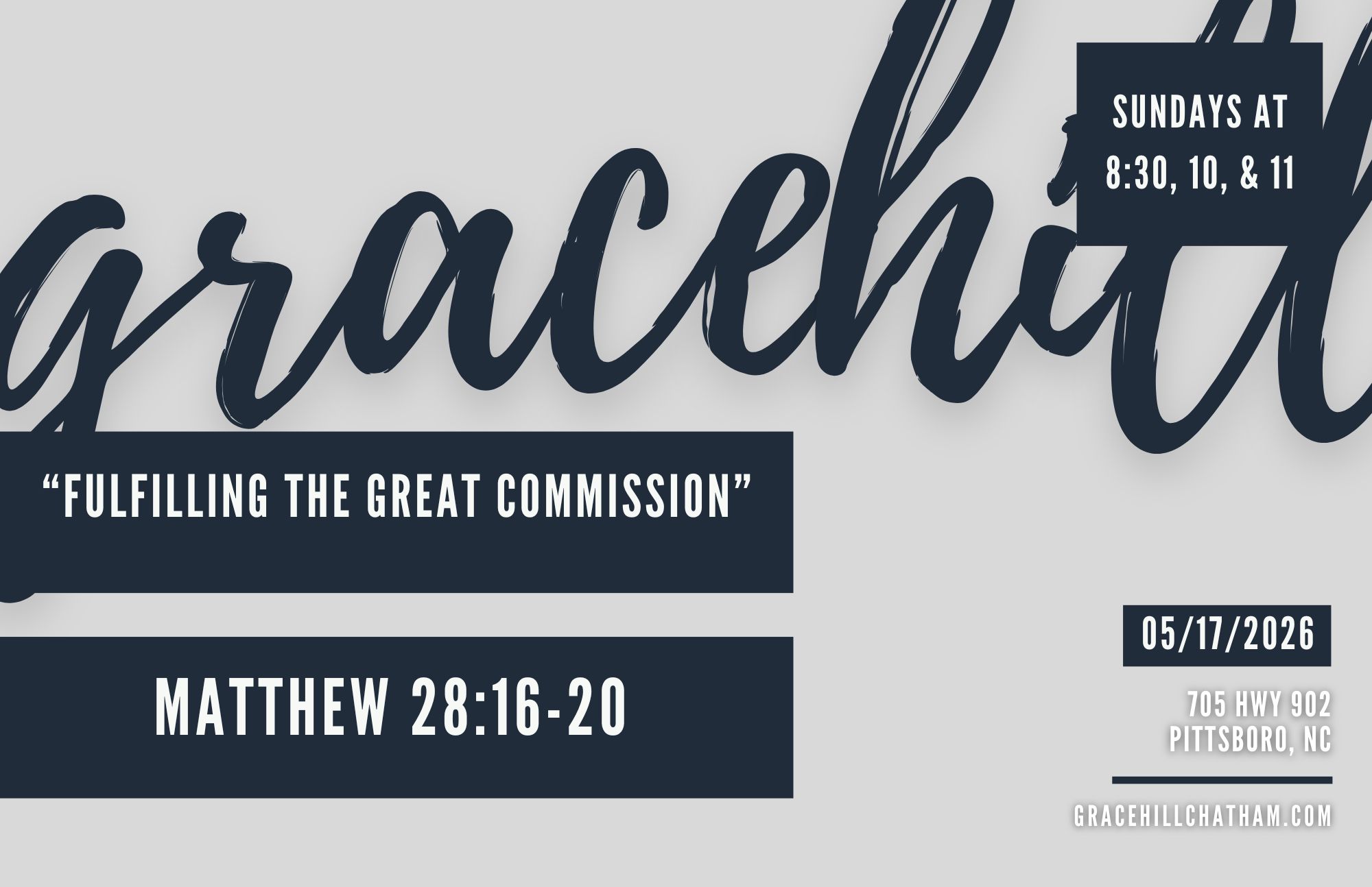 Fulfilling the Great Commission